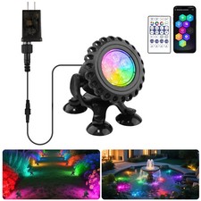 T-SUN Pond Light LED Underwater RGB Bluetooth IP68 Waterproof Submersible for