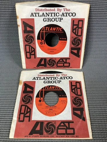 Lot Of 2 ABBA- Dancing Queen/ Fernando  1976 45rpm Atlantic 7”