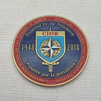 CIOR Interallied Confederation of Reserve Officer 70th Anniversary Coin