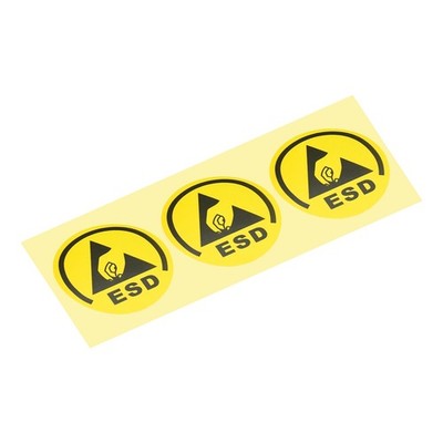 50 Stück ESD-Aufkleber Statische Vorsicht Warnhinweis Etiketten, 4,5cm