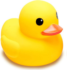 Yellow Rubber Ducks, Preschool Large Bath Toys Bathtub Floating Squeaky Duckies