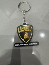 Lamborghini Squadra Corse Rubber Keychain