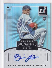 BRIAN JOHNSON ROOKIE AUTO RC RED SOX 2016 16 PANINI DONRUSS SIGNATURE SERIES 