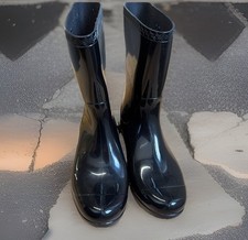 UGG SIENNA BLACK WATERPROOF RUBBER BOOT WOMEN'S RAIN BOOTS SIZE US 9/EU40 NEW