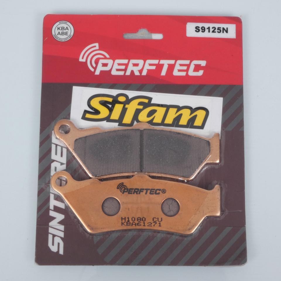 Plaquette Perftec moto BMW F850GS matériau organique pour freinage avant stable