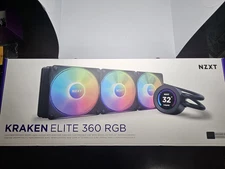 NZXT Kraken Elite 360 RGB RL-KR36E-B1 360mm AIO CPU Liquid Cooler LCD Black