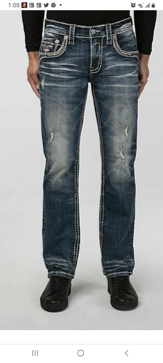 Pantalones rock revival para hombre sale