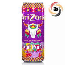 3x Puszki Arizona Fruit Punch All Natural Flavor Sok owocowy Koktajl | 23oz