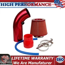 3Inch Cold Air Intake Filter Pipe Induction Kit Universal Power Flow Hose System