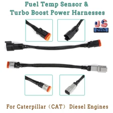 Fuel Temp Sensor And Turbo Boost Power Harnesses For Caterpillar Diesel Engines
