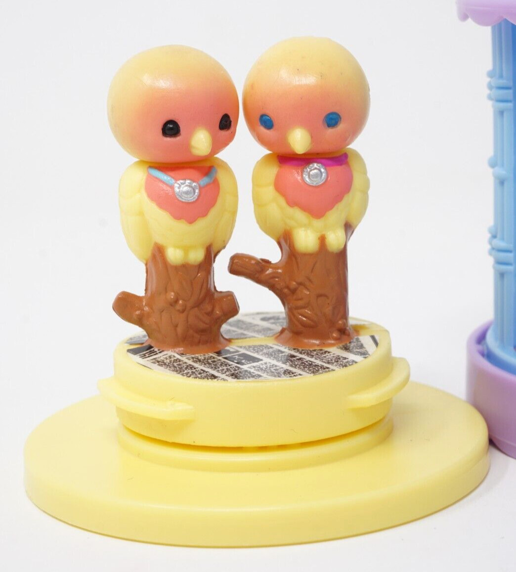 Vintage Littlest Pet Shop Kissing Love Birds With Cage UrbanKitchens