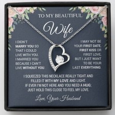 To My Wife Necklace, Christmas Gifts For Women, Anniversary Gift For Wife