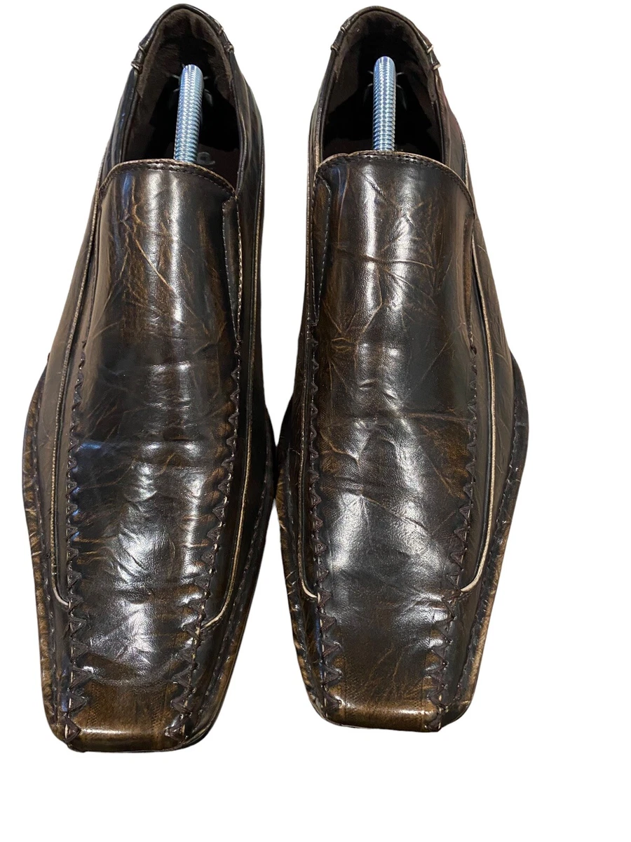 Mens distressed dress best sale shoes