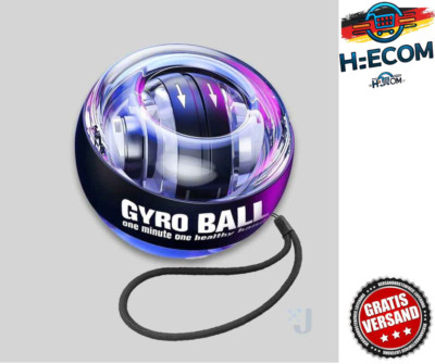 Gyroball Handtrainer   Powerball mit Licht für Handgelenk & Unterarm Training
