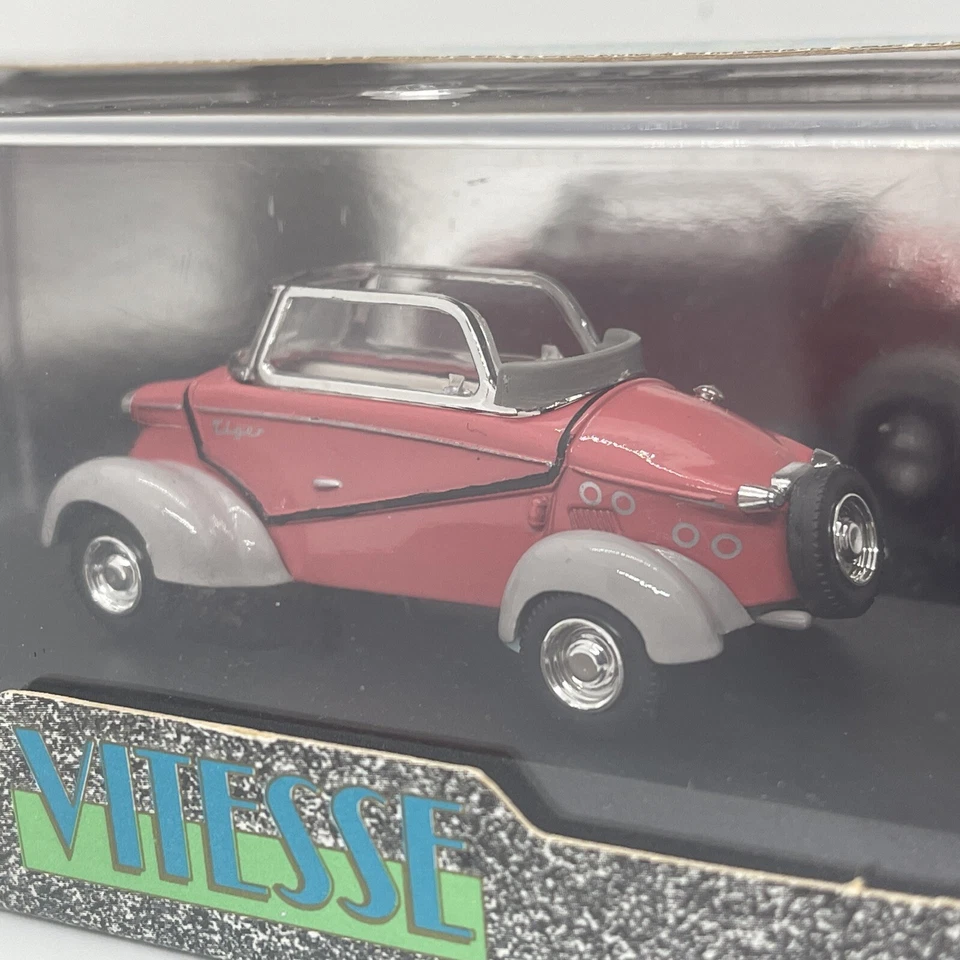 Vitesse 1/43 684 1958 Messerschmitt Tiger Cabrio Limousine Pink/Grey Model Boxed - Image 4 of 4
