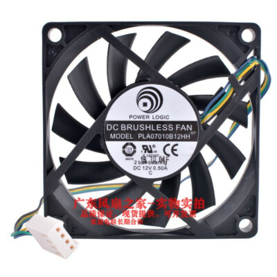  POWER LOGIC PLA07010B12HH 7010 12V 0.50A intelligent temperature control fan 