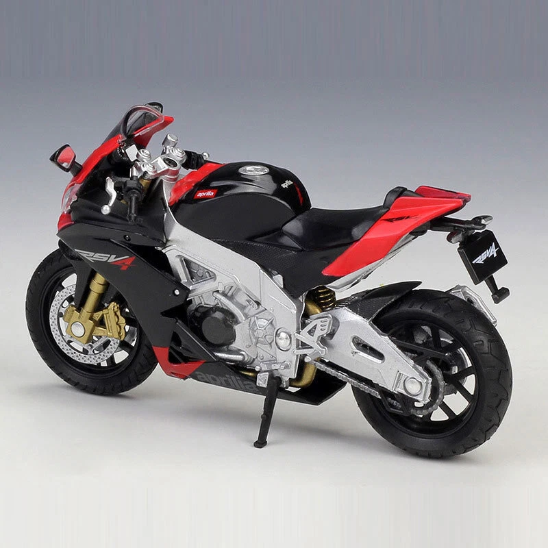 1:18 Aprilia RSV 4 Factory Motorcycle Model Diecast Toy Vehicle for Kids Boys - Image 4 of 4