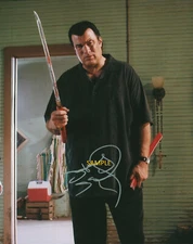 STEVEN SEAGAL #1 SIGNED AUTOGRAPHED 8X10 REPRINT PHOTO MAN CAVE CHRISTMAS GIFT