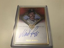 Wade Boggs (2005 HOF) 2023 Topps Gilded Red Gold Framed Auto 4/5