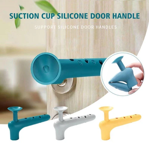 Silicone Door Stops Anti-Collision Door Handle Stopper Wall Protector - Picture 2 of 12