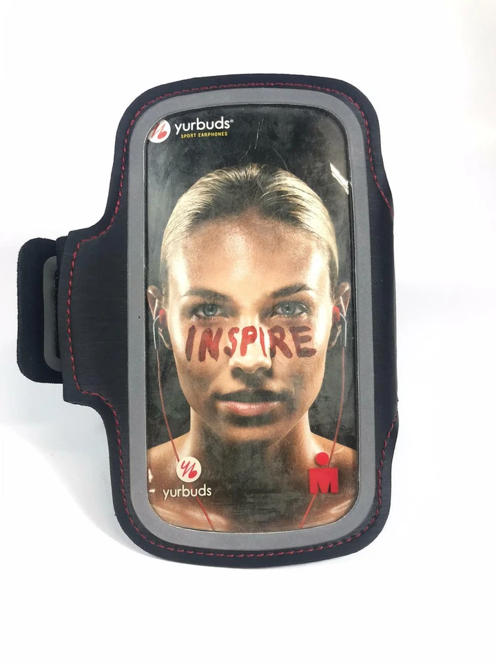 Brazalete reflectorizado para teléfono inteligente serie Yurbuds IronMan para iPhone 5/5S/SE negro Foto 4 de 4