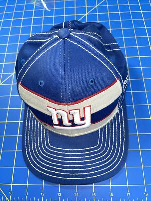 Vintage New York Giants Fitted Hat L/XL Striped Reebok NWT