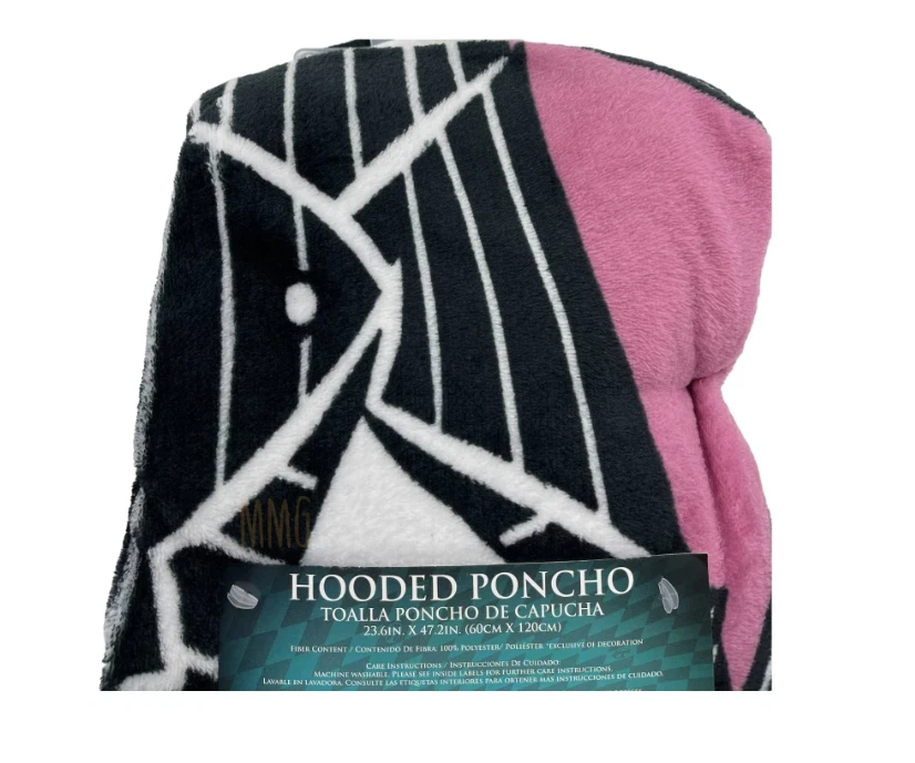 Poncho con capucha para niños Disney Tim Burton Pesadilla antes de Navidad Foto 2 de 3