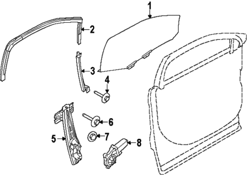 DB5Z7823394A OEM FORD 11-16 Explorer Power Window Regulator And Motor Motor BNIB - Picture 6 of 6
