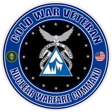 Cold War Veteran Nuclear Warfare Command Bumper Sticker Military Vinyl Decal 5"