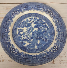 Vintage Blue Willow 9'' plate Made In Great Britain