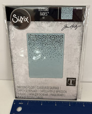 Sizzix Snowfall/speckles Texture Fades A2 Embossing Folder By Tim Holtz