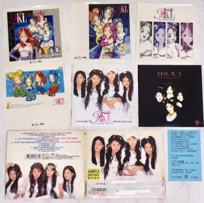 Fin.K.L FinKL 1998 Blue Rain Taiwan OBI CD SAMPLE w/ Promo Booklet