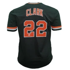 Jack Clark Autographed San Francisco Pro Style Baseball Jersey Black (JSA) "The