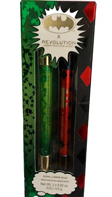 X REVOLUTION KOHL LINER DUO & CRAYON EYELINER DUO X2 DC BATMAN DOUBLE