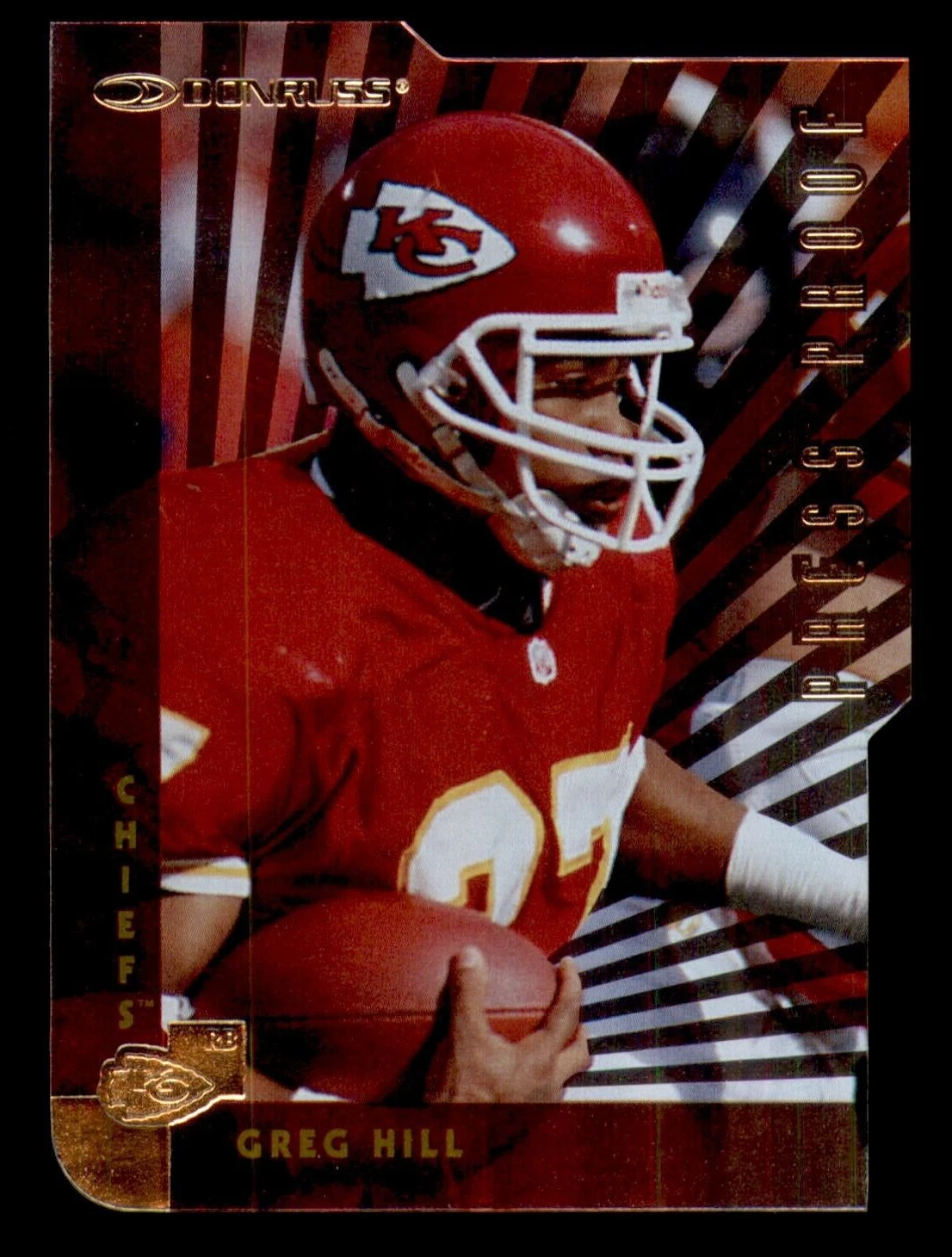 1997 Donruss Press Proof Gold Die-Cut #133 Greg Hill (1 of 500)