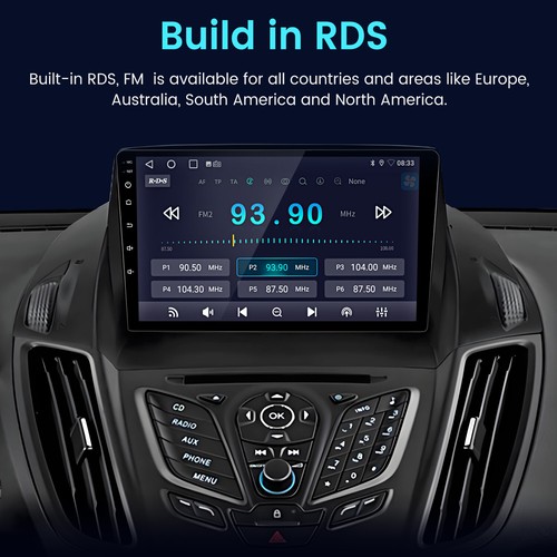 CarPlay Car Stereo Android13 GPS Navi 1+32G For FORD Kuga Escape C-Max 2013-2017 - Picture 12 of 15