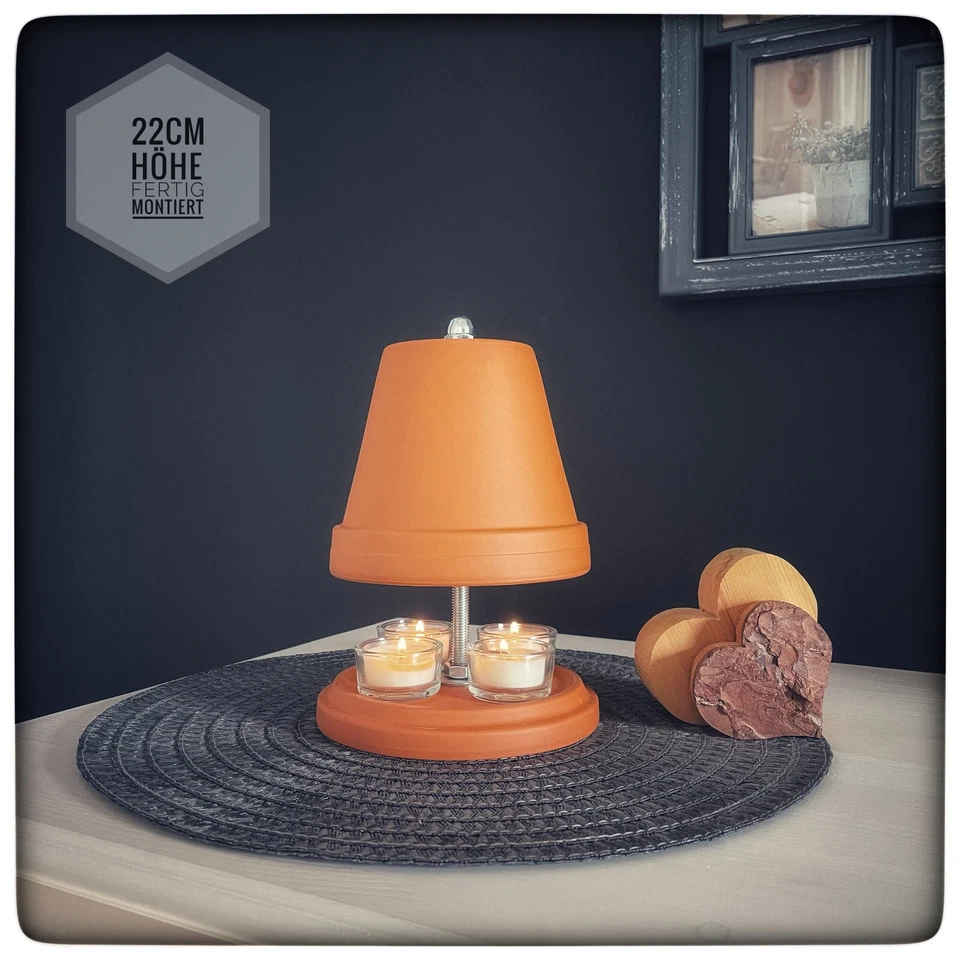 20-27cm Teelichtheizung Teelichtofen Kerzenofen Tischkamin Teelichthalter NEU - Bild 3 von 4