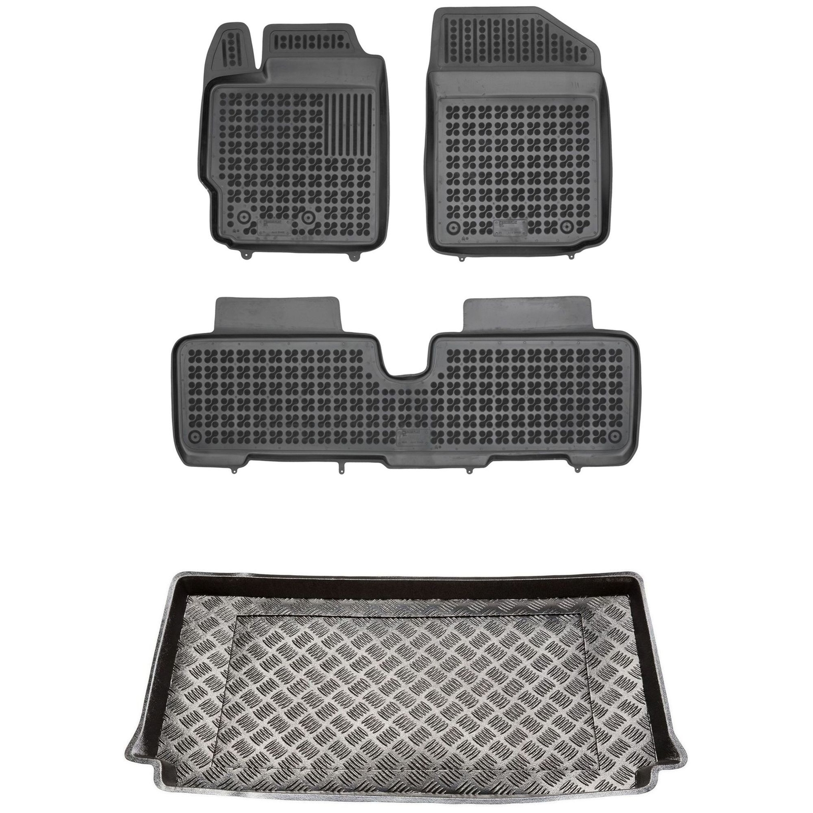 Tapis de coffre en PE pour Toyota Yaris I, parfaits pour les courses et le sport