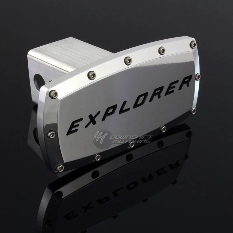 Cubierta de enganche de remolque Ford Explorer tapa de enchufe receptor de remolque de 2" con diseño de pernos Allen Foto 4 de 4
