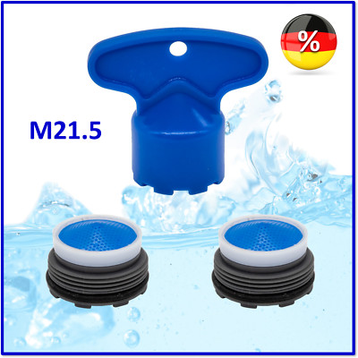 2 X Strahlregler Perlator M21,5 x 1 und 1 X Schlüssel M21.5