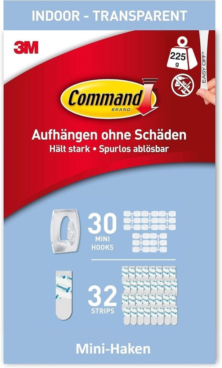 40 Stück Mini-Haken Selbstklebend - Durchsichtige Clips Für Lichterketten & Deko (Innen/Außen)