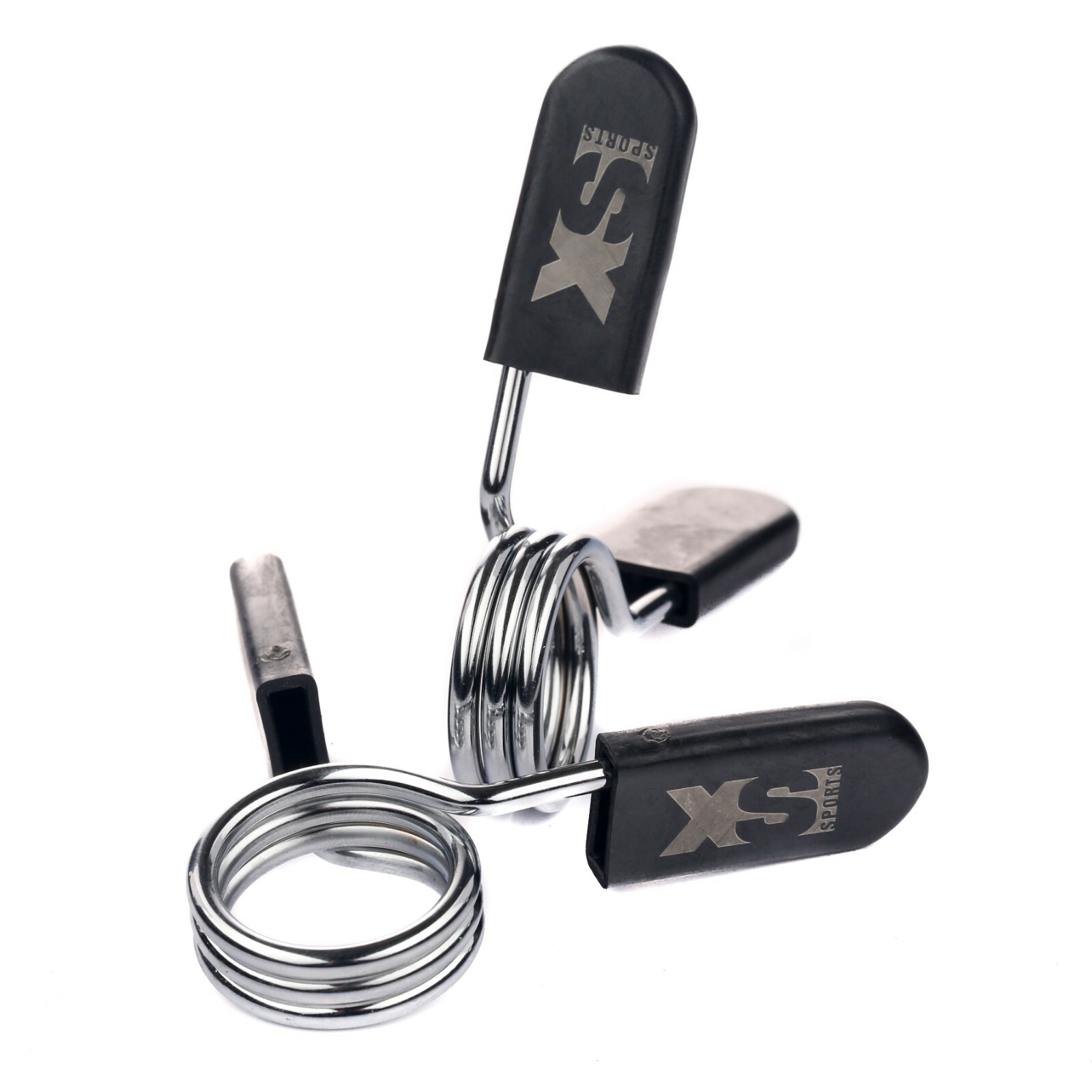 2 x 1" MORSETTO A MOLLA COLLARE CLIP PER BARRA PESI MANUBRI PALESTRA FITNESS ATTREZZATURA