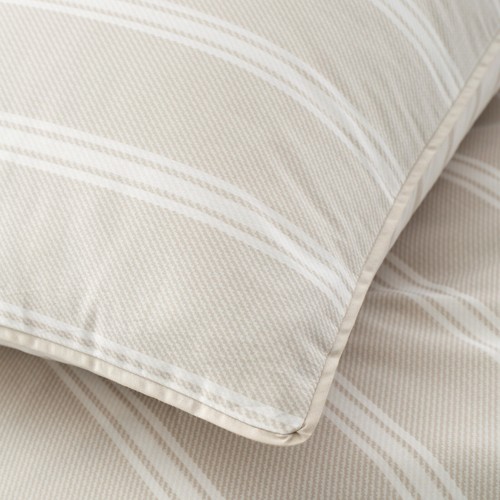 Bianca Ashford Stripe 200TC 100% Cotton Duvet Cover Bedding Set Natural - Picture 6 of 31