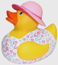 Lady Vacation Rubber Duck Bigger than 5", Vacation Duck - Waddlers Brand