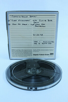 Daryl Dragon Captain and Tennille Special Close Encounters Reel to Reel Tape '78