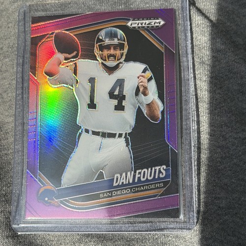 2025 Panini Prizm Black Dan Fouts Purple Prizm /99