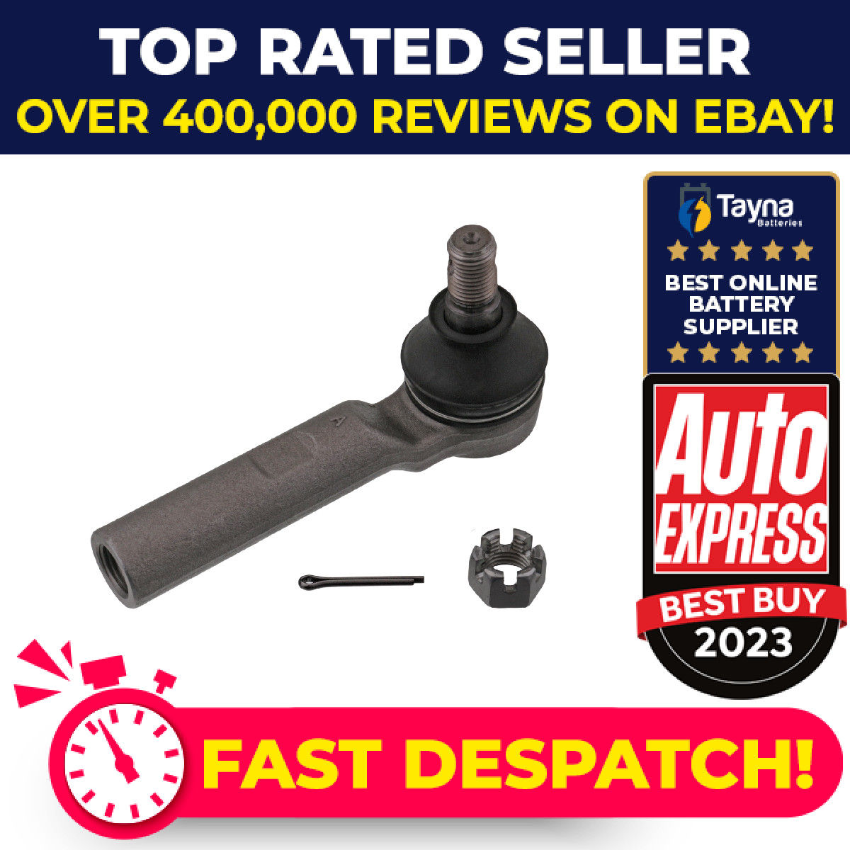 Tie / Track Rod End fits TOYOTA LAND CRUISER PRADO J15, KDJ150 3.0D 2009 on Febi