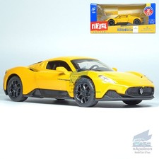 1:33 Maserati MC20 2023 Modelo Coche Diecast Juguete Vehículo Colección Niño Regalo Amarillo
