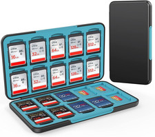 SD Card Holder for SD/TF Cards,Portable Memory Card Storage Case Compatible with