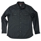 Rock & Republic Stretch Men's Large Black Gray Geometric Print Button Down Shirt